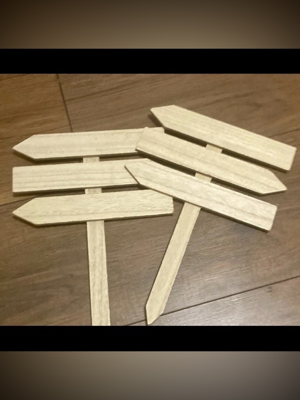 2 Target Bullseye's Playground Wood Garden Lawn Yard Sign Stake 12” x 8.5” NEW